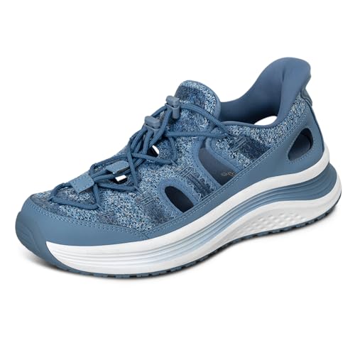 Orthofeet Women's Orthopedic Blue Venus Sandals, Size 9.5 von Orthofeet