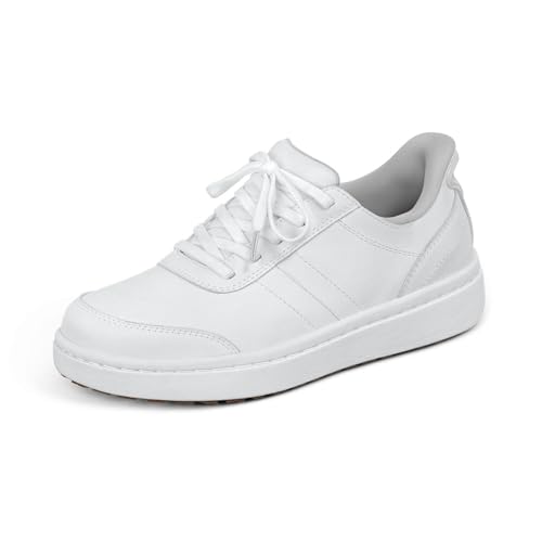 Orthofeet orthopädischer Damen Hands-Free Wander Sneaker Weiß, Größe 39.5 von Orthofeet