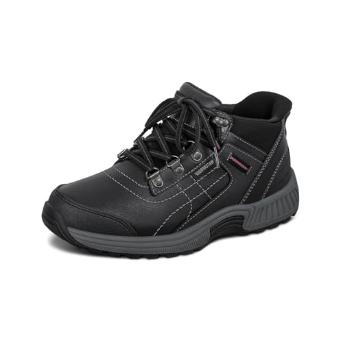 Orthofeet orthopädischer Hands-Free Damen Boot, Carmel Schwarz, Größe 41 Weit von Orthofeet