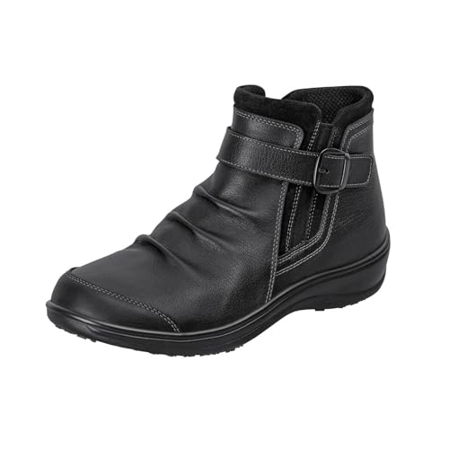 Orthofeet orthopädischer Leder Boot, Heidi Schwarz, Größe 40 von Orthofeet