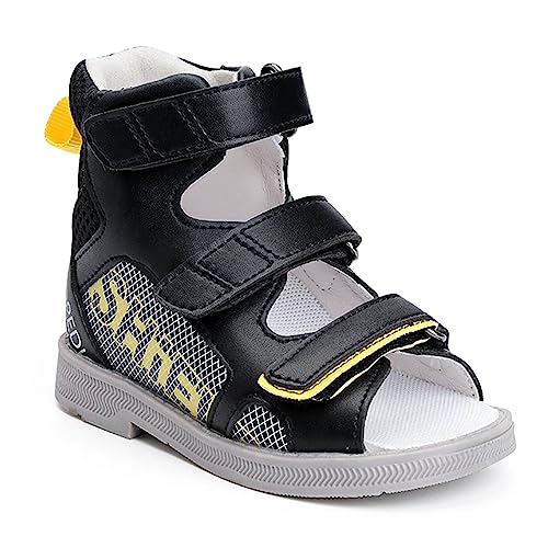 Orthopädische Sandalen für Kleinkinder mit Fußgewölbeunterstützung,High-Top Knöchel Unterstützung korrigierende AFO Schuhe von Orthopop