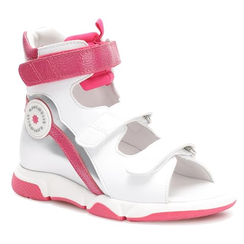 Orthopedic Sandals for Toddlers with Arch Support,Kids High Back Ankle Supportive Shoes Red 12.5 Little Kid von Orthopop