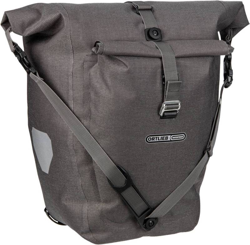 ORTLIEB Back-Roller Plus Urban Single QL2.2  in Grau (23 Liter), Fahrradtasche von Ortlieb