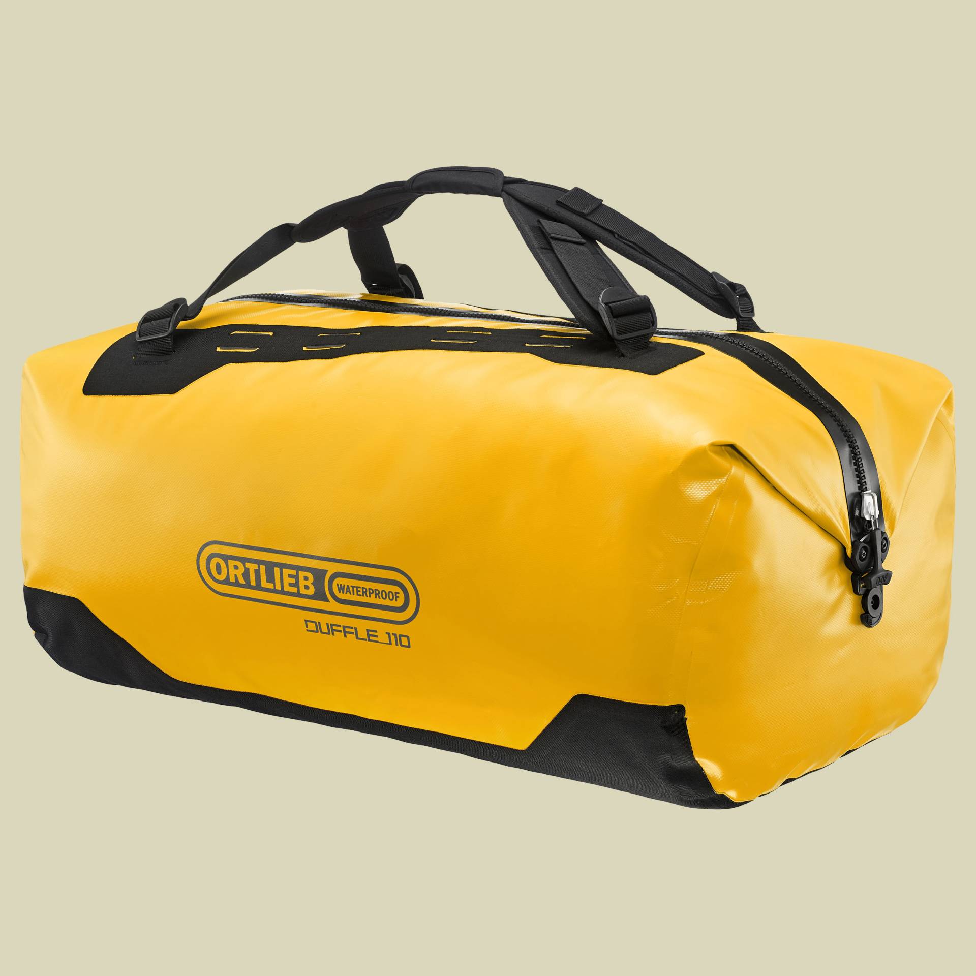 Duffle Volumen 110 Farbe sunyellow-black von Ortlieb