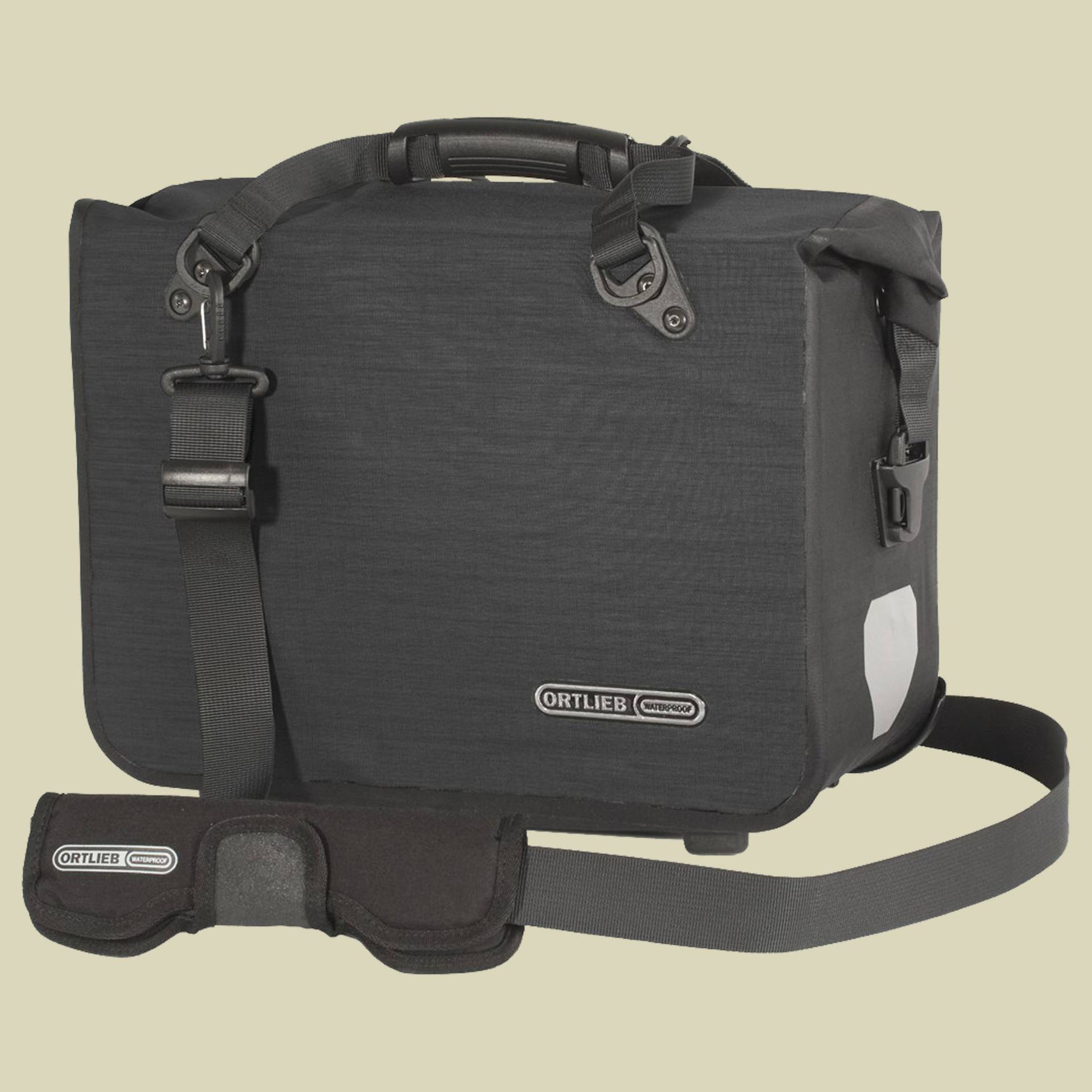 Office-Bag L QL 2.1 Volumen 21 l Farbe schwarz von Ortlieb