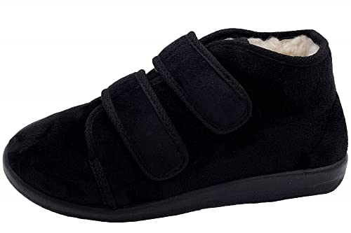 OrtoMed Klettschuhe Hausschuhe warm Schurwolle gefüttert weit Senioren, EU 42 OrtoMed Klettschuhe Hausschuhe warm Schurwolle gefüttert weit Senioren, EU 42 von OrtoMed