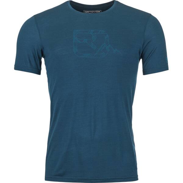 ORTOVOX Herren Shirt 120 COOL TEC MTN LOGO TS M von Ortovox