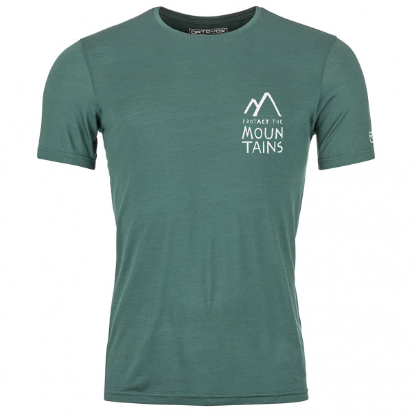 Ortovox - 120 Cool Tec Mountain Duo T-Shirt - Merinoshirt Gr S grau von Ortovox