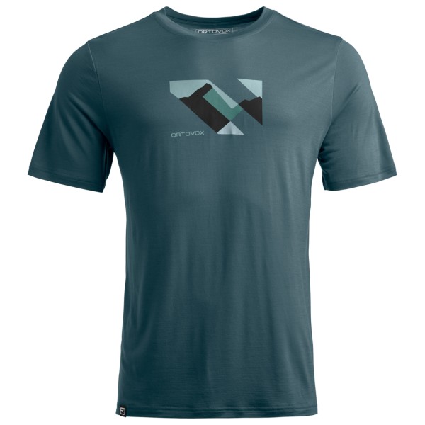 Ortovox - 140 Cool Landscape T-Shirt - Merinoshirt Gr M grau von Ortovox