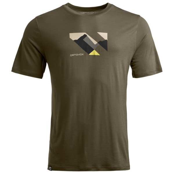 Ortovox - 140 Cool Landscape T-Shirt - Merinoshirt Gr XXL dark wild herbs von Ortovox