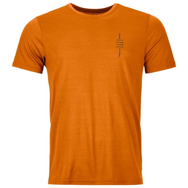 Ortovox - 150 Cool Climb Local T-Shirt - Merinoshirt Gr S orange von Ortovox