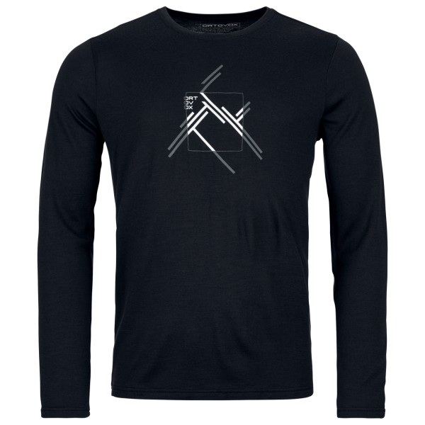 Ortovox - 185 Merino Mountain Cutout L/S - Merinoshirt Gr S schwarz von Ortovox