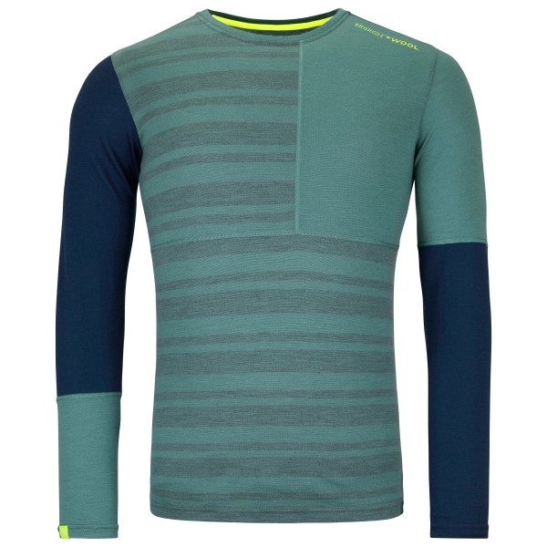 Ortovox - 185 Rock'N'Wool Long Sleeve - Merinounterwäsche Gr L türkis Ortovox - 185 Rock'N'Wool Long Sleeve - Merinounterwäsche Gr L türkis von Ortovox