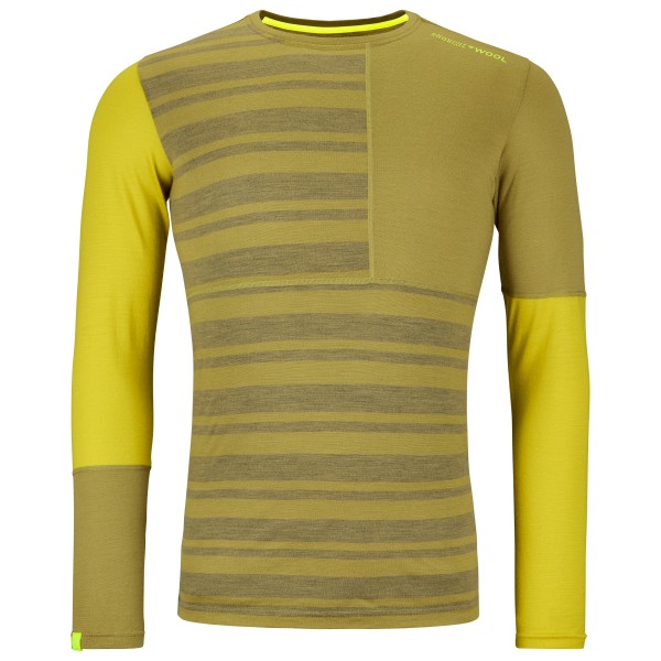 Ortovox - 185 Rock'N'Wool Long Sleeve - Merinounterwäsche Gr XL gelb/oliv von Ortovox