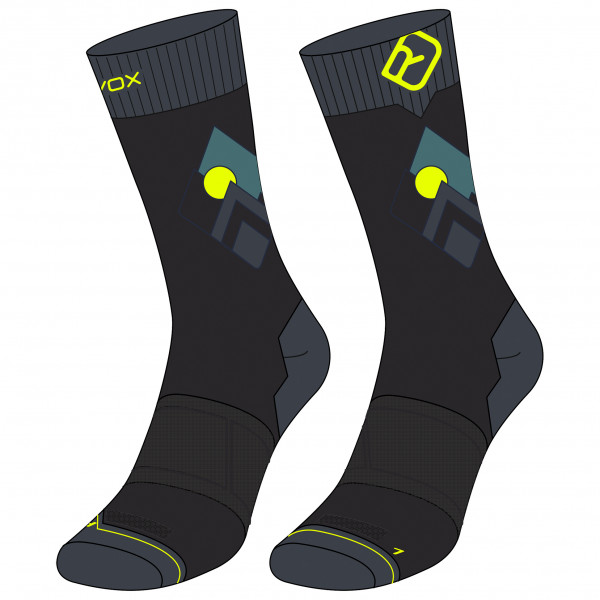 Ortovox - Alpine Light Comp Mid Socks - Merinosocken Gr 39-41 schwarz von Ortovox