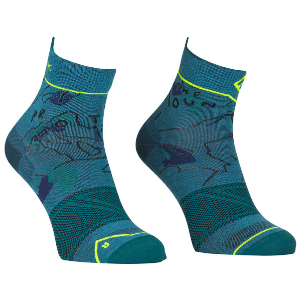 Ortovox - Alpine Light Quarter Socks - Merinosocken Gr 39-41;42-44;45-47 blau;oliv von Ortovox