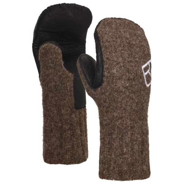 Ortovox - Classic Wool Mitten Leather - Handschuhe Gr L;M;S;XL braun;grau von Ortovox