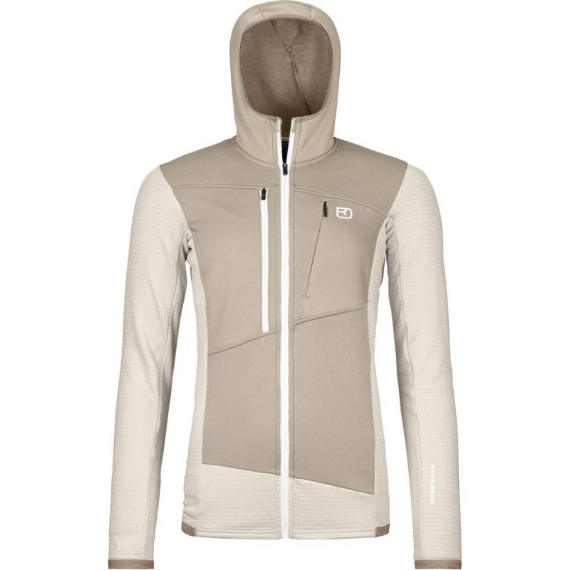 Ortovox Fleece Grid Hoody Damen Fleecejacke white chalk M von Ortovox