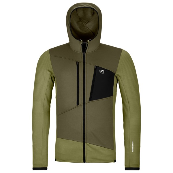 Ortovox - Fleece Grid Hoody - Fleecejacke Gr L oliv von Ortovox