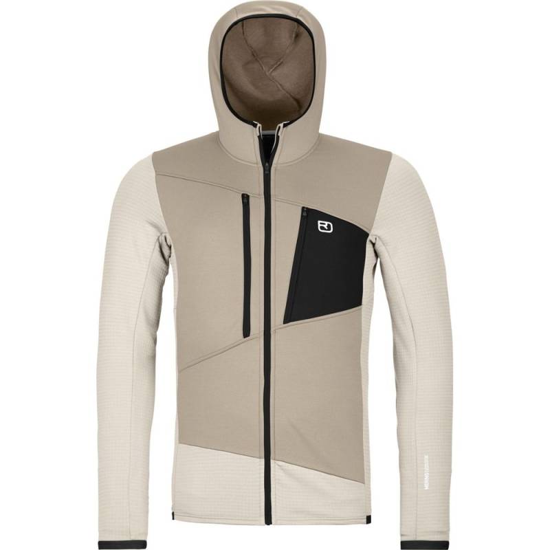 Ortovox Fleece Grid Hoody Herren Fleecejacke white chalk M von Ortovox