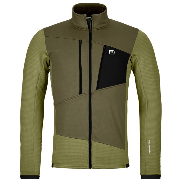 Ortovox - Fleece Grid Jacket - Fleecejacke Gr XL oliv von Ortovox