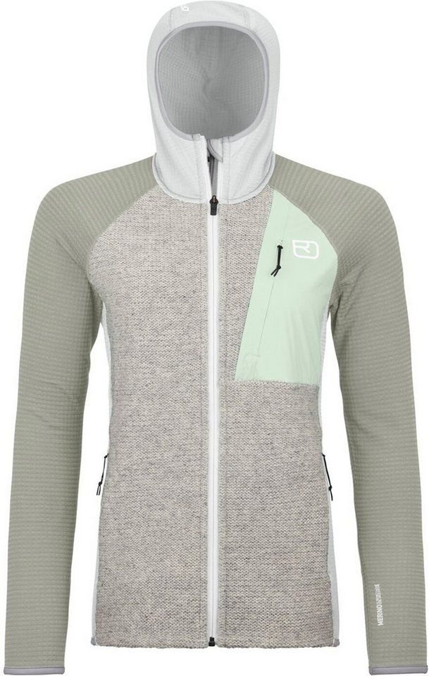 Ortovox Funktionsjacke FLEECE GP CLASSIC KNIT HOODY W GREY ICE von Ortovox