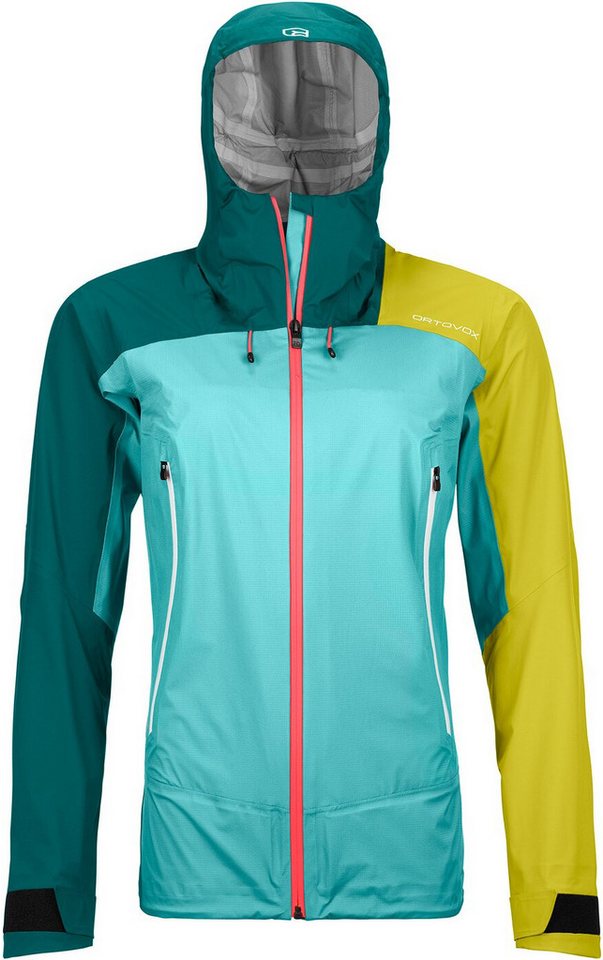 Ortovox Regenjacke WESTALPEN 3L LIGHT JACKET - Damen Hardshell Jacke - ice waterfall von Ortovox