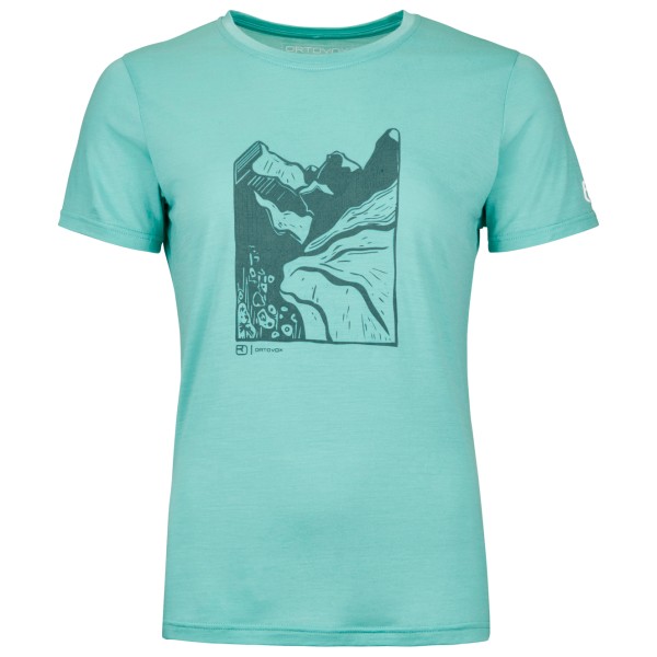Ortovox - Women's 120 Cool Tec Mountain Cut T-Shirt - Merinoshirt Gr S türkis von Ortovox