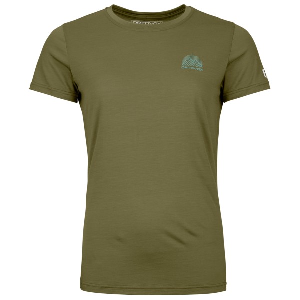 Ortovox - Women's 120 Cool Tec Mountain Stripe T-Shirt - Merinoshirt Gr M oliv von Ortovox