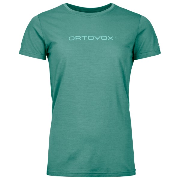 Ortovox - Women's 150 Cool Brand T-Shirt - Merinoshirt Gr XL türkis von Ortovox