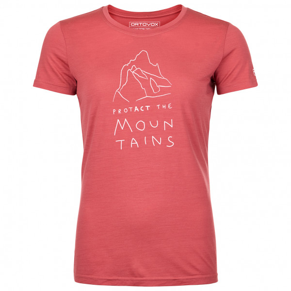 Ortovox - Women's 150 Cool Mountain Protector T-Shirt - Merinoshirt Gr L rosa von Ortovox