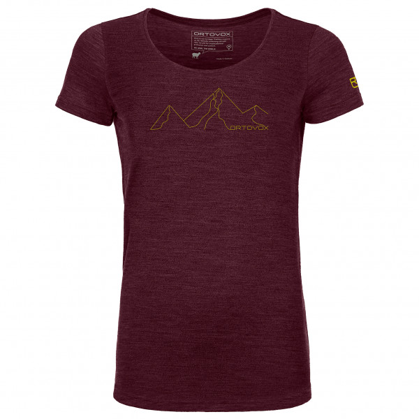 Ortovox - Women's 150 Coolountain Face Ts - Merinoshirt Gr L rot von Ortovox