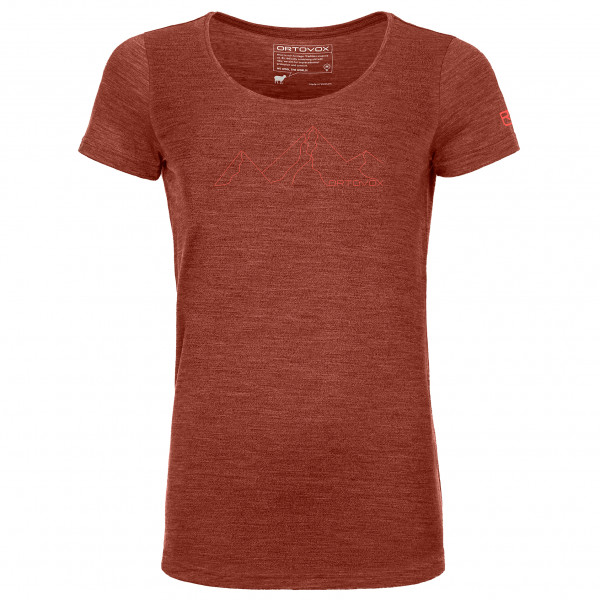 Ortovox - Women's 150 Coolountain Face Ts - Merinoshirt Gr M rot von Ortovox