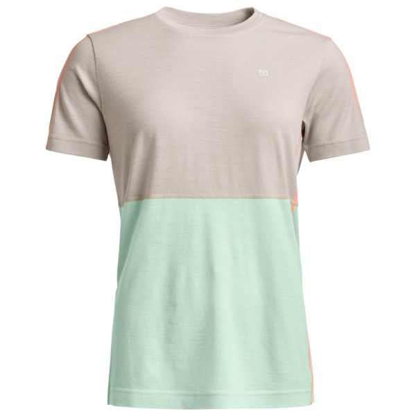 Ortovox - Women's 185 Rock'N'Wool Short Sleeve - Merinounterwäsche Gr XS grün/grau von Ortovox