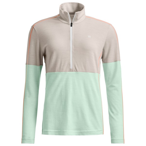 Ortovox - Women's 185 Rock'N'Wool Zip Neck - Merinounterwäsche Gr XS grün von Ortovox