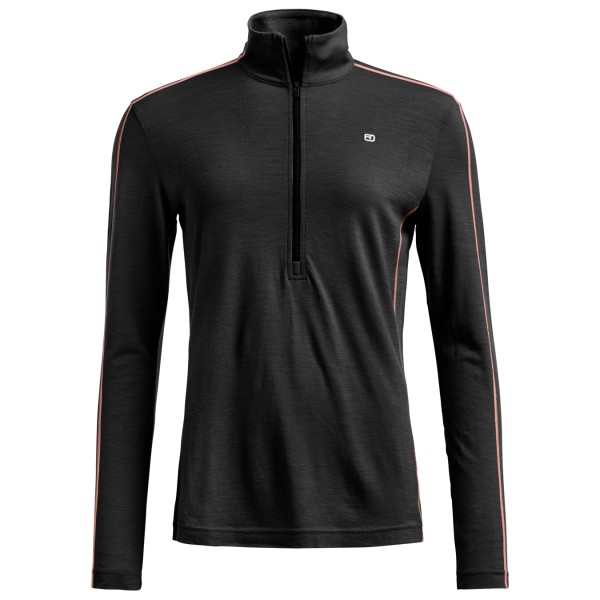 Ortovox - Women's 185 Rock'N'Wool Zip Neck - Merinounterwäsche Gr XS schwarz von Ortovox