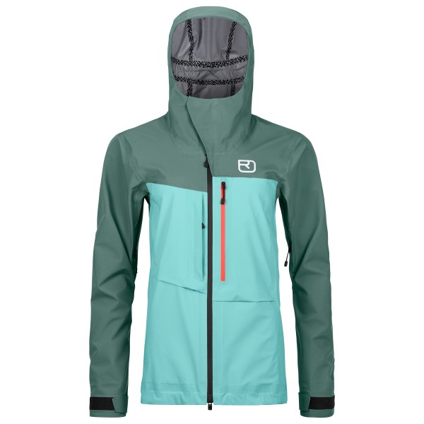 Ortovox - Women's 3L Ravine Shell Jacket - Skijacke Gr L;M;XL;XS orange;türkis von Ortovox