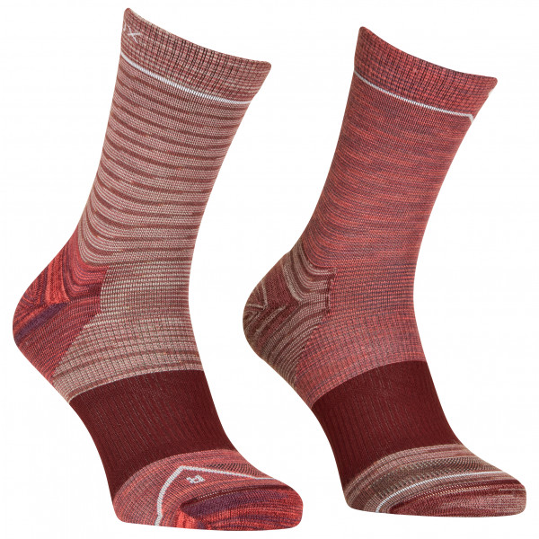 Ortovox - Women's Alpine Mid Socks - Merinosocken Gr 35-38 rot/braun von Ortovox