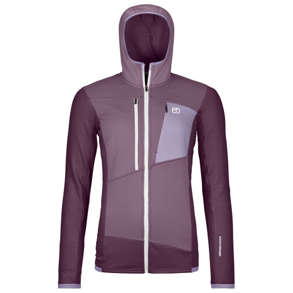 Ortovox - Women's Fleece Grid Hoody - Fleecejacke Gr L lila von Ortovox