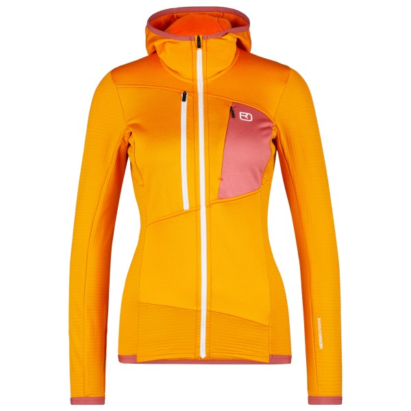 Ortovox - Women's Fleece Grid Hoody - Fleecejacke Gr M orange von Ortovox