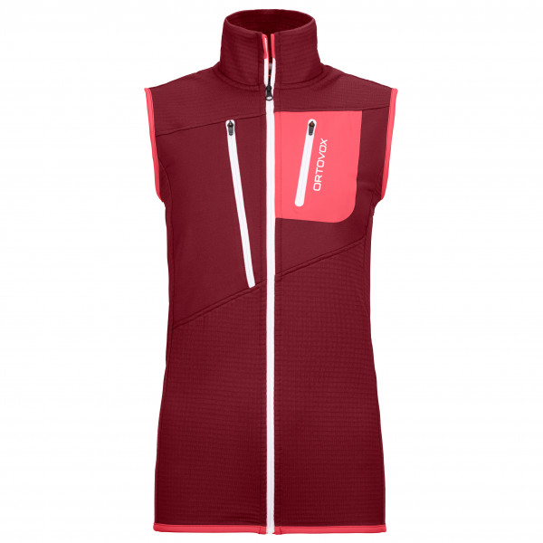 Ortovox - Women's Fleece Grid Vest - Merinoweste Gr M;S;XS rot;türkis von Ortovox