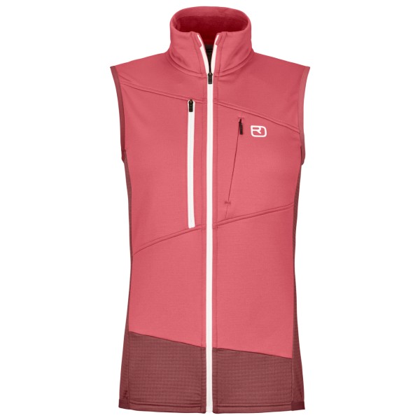 Ortovox - Women's Fleece Grid Vest - Merinoweste Gr L rosa von Ortovox