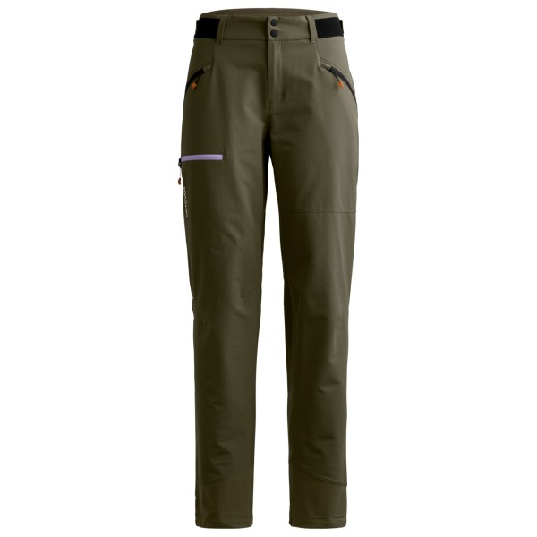 Ortovox - Women's Seceda Softshell Pants - Softshellhose Gr L - Regular oliv von Ortovox