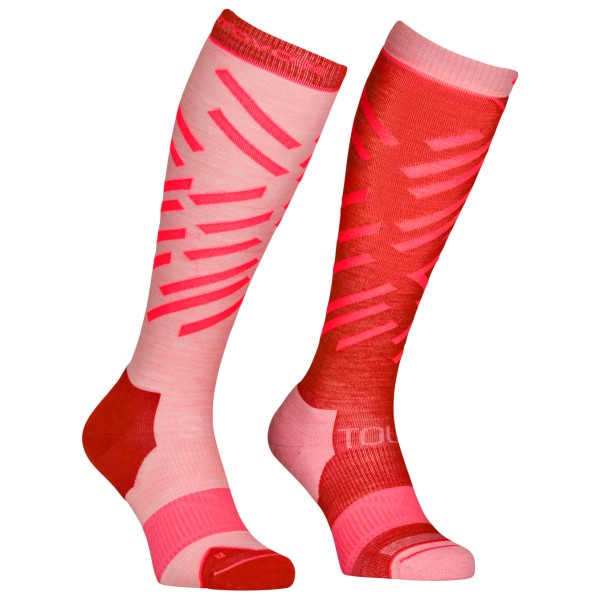 Ortovox - Women's Ski Tour Long Socks - Skisocken Gr 35-38 rot/rosa von Ortovox