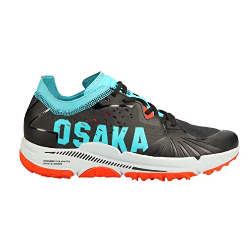 Osaka Unisex Hockeyschuhe Ido Mk1 - Analog Schwarz/Aquablau von Osaka