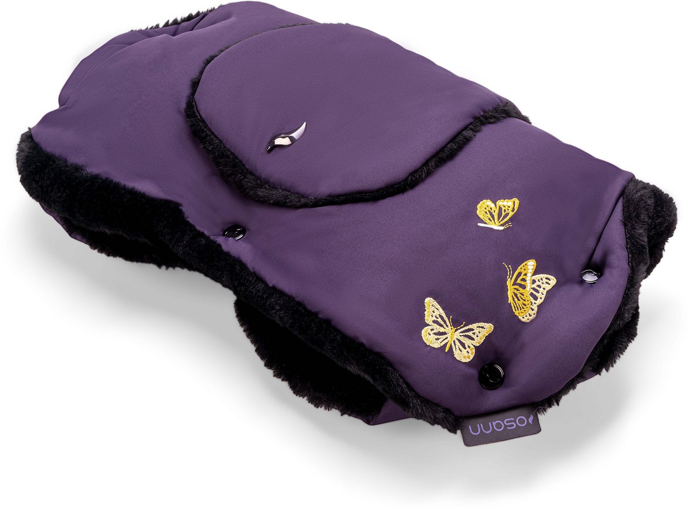 Osann Kinderwagen-Handwärmer Handmuff, für Kinderwagen & Buggy inkl. Handytasche, Handwärmer, Muff aus Fell von Osann