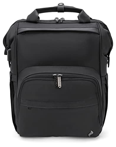 Osann Wickelrucksack Backpack Wickeltasche mit Handyport - Black Oxford von Osann