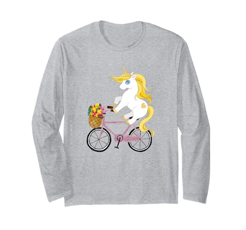 Niedliches Einhorn-Reitrad für Kinder Langarmshirt Niedliches Einhorn-Reitrad für Kinder Langarmshirt von Oscar Wilde Quotes T-Shirt Design Co.