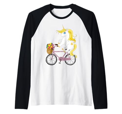 Niedliches Einhorn-Reitrad für Kinder Raglan Niedliches Einhorn-Reitrad für Kinder Raglan von Oscar Wilde Quotes T-Shirt Design Co.