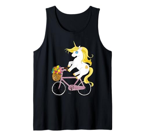 Niedliches Einhorn-Reitrad für Kinder Tank Top Niedliches Einhorn-Reitrad für Kinder Tank Top von Oscar Wilde Quotes T-Shirt Design Co.